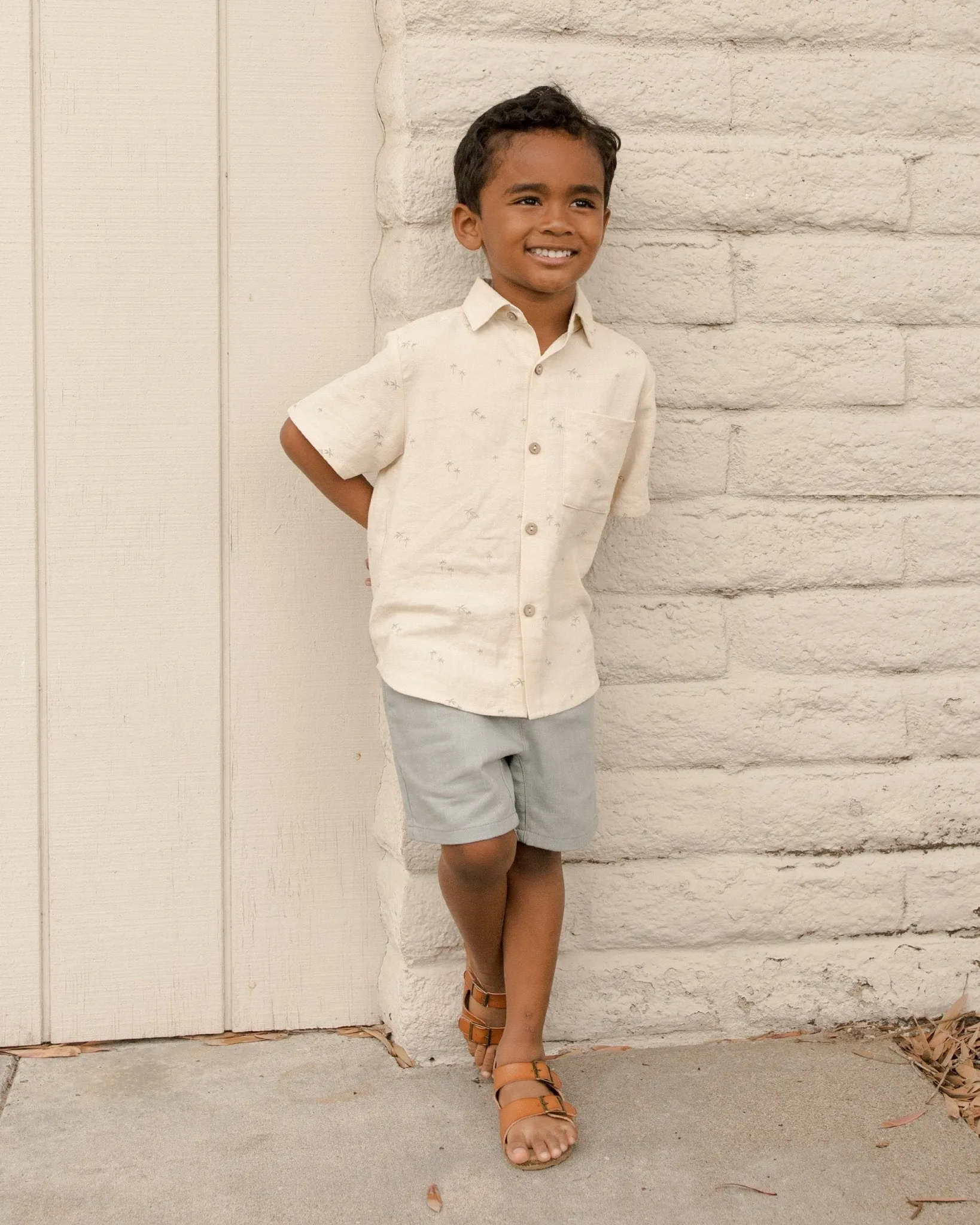 Collared Short Sleeve Shirt  ||  Palm