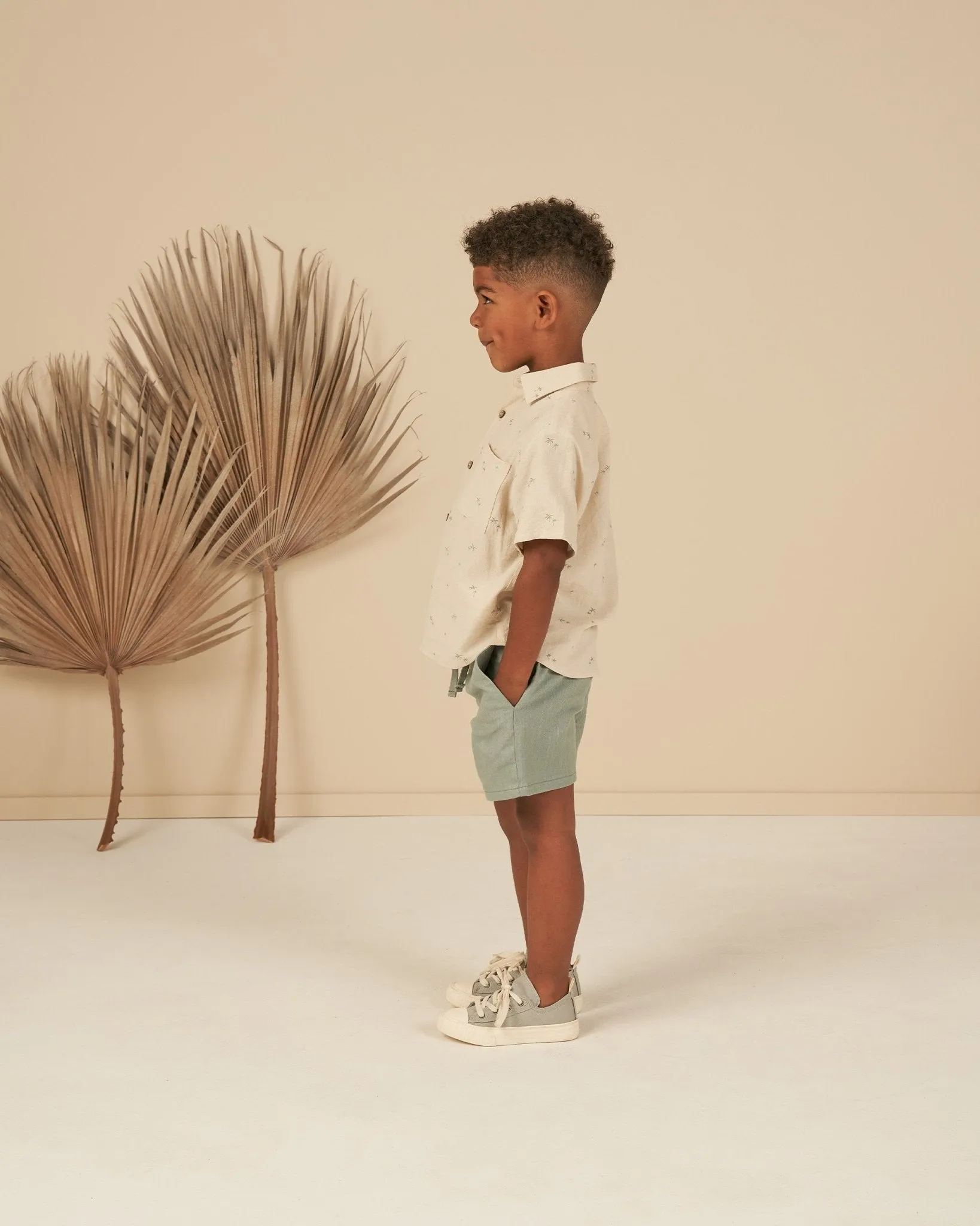 Collared Short Sleeve Shirt  ||  Palm