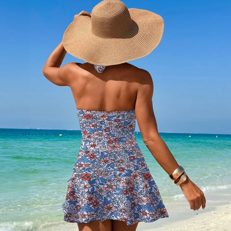 Color blocking Sexy and Slimming One piece Swimsuit - Picture 1 / S