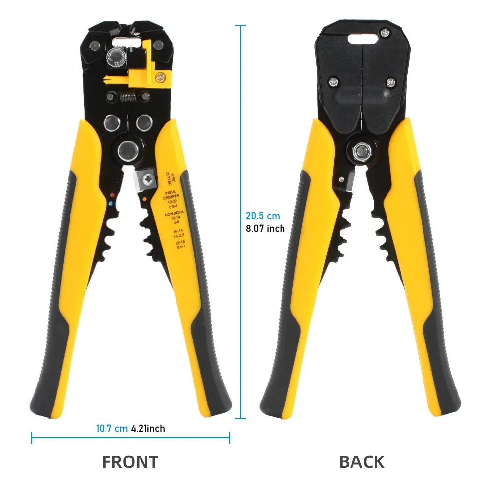 Cortador de cabo crimper ajustável automático descascador de fio multifuncional alicate terminal ferramenta mão
