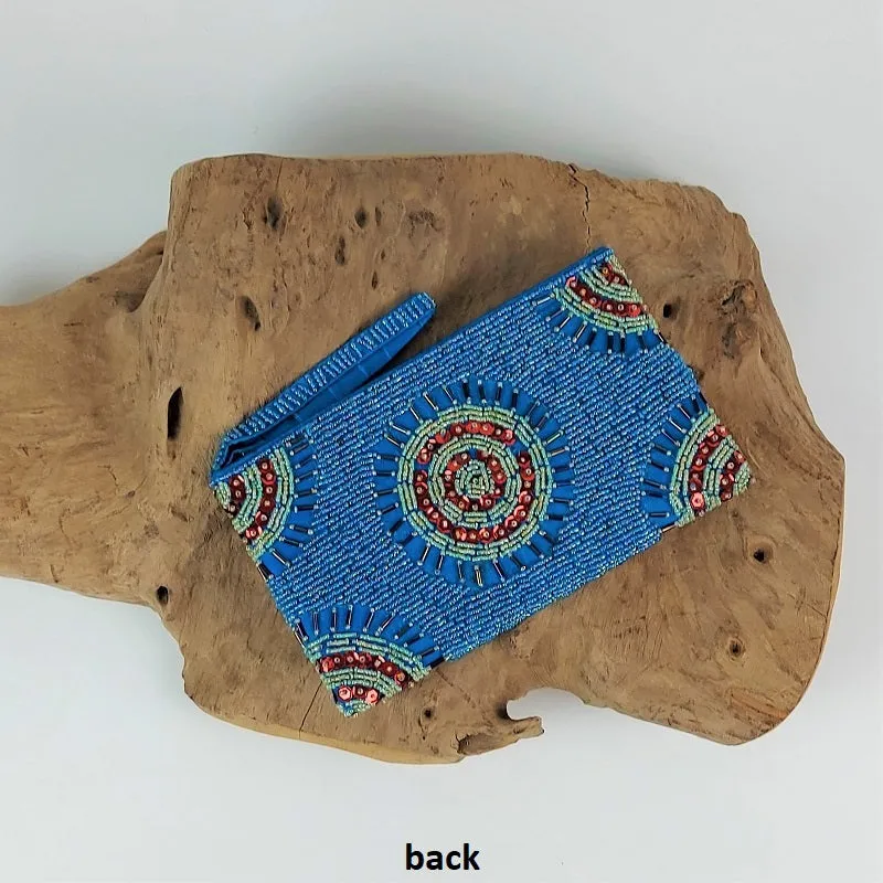 Cosmetic bag - vanity bag with miniature beads