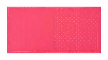 Cosmo Sashiko Cotton & Linen Precut Fabric - Kasuri - Rose -- Lecien