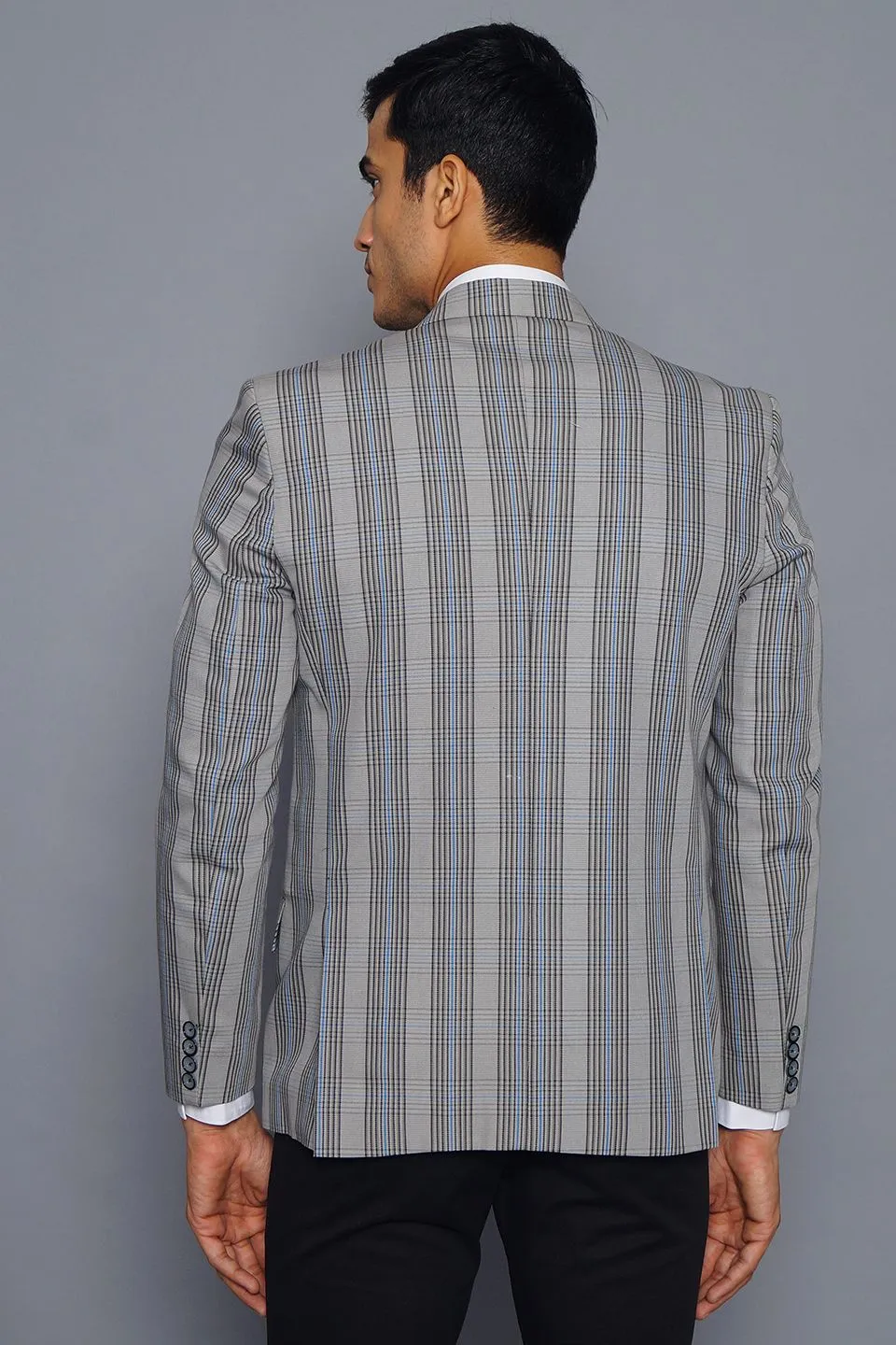 Cotton Silver Blazer