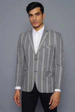 Cotton Silver Blazer