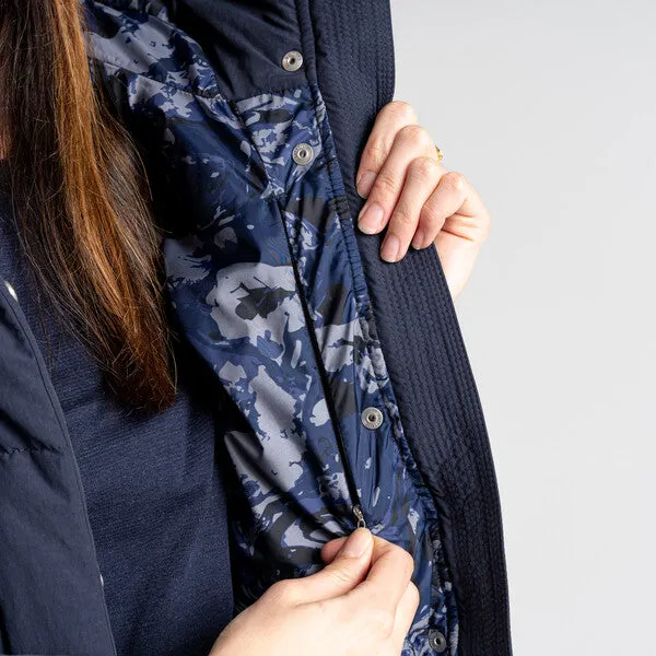 Craghoppers Women's Madora Insulated Hooded Jacket | Blue Navy