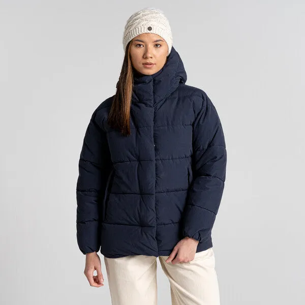 Craghoppers Women's Madora Insulated Hooded Jacket | Blue Navy