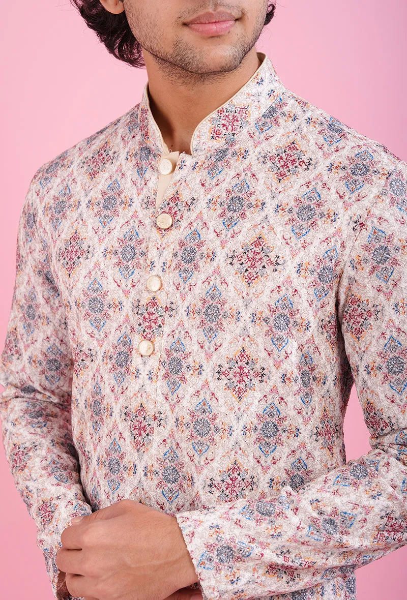 Cream Kurta Pajama | TULA