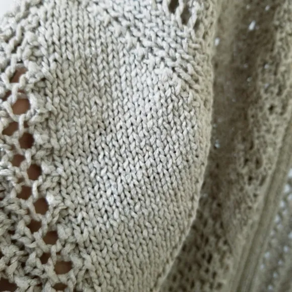 Crochet Knitted open cardigan