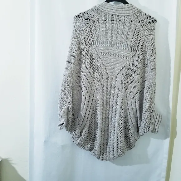 Crochet Knitted open cardigan