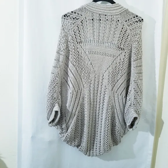 Crochet Knitted open cardigan