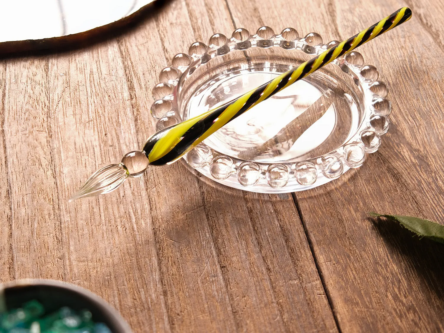 Czech Bohemian Glass Pen - Hypnoza