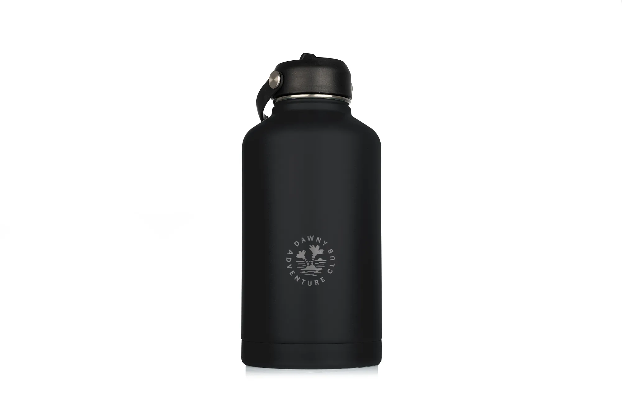 Dawny Adventure Club Insulated Drink Bottles - Black