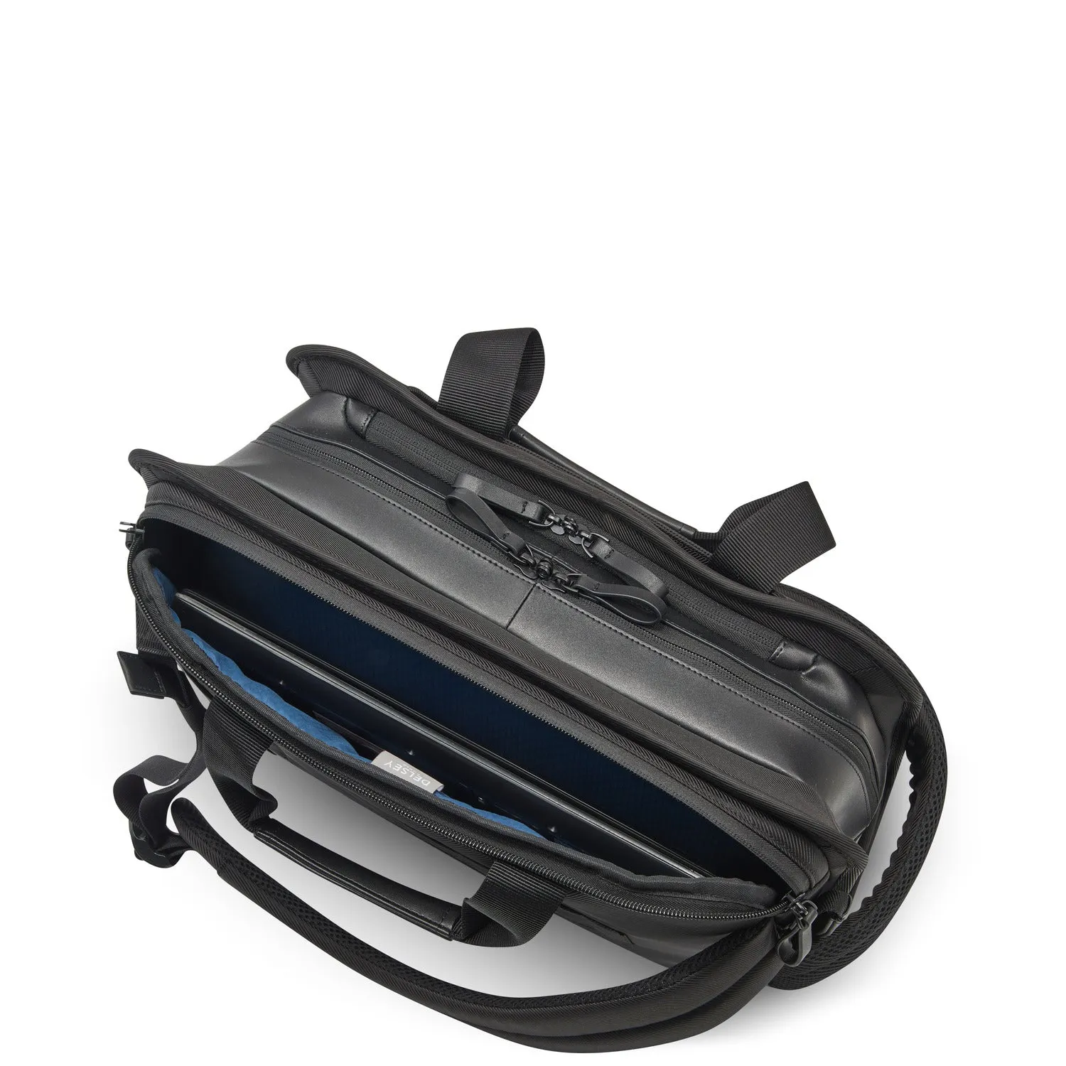 Delsey Arche 2 Compartment Satchel Backpack Laptop Protection 15.6 inch Black - 00120016300