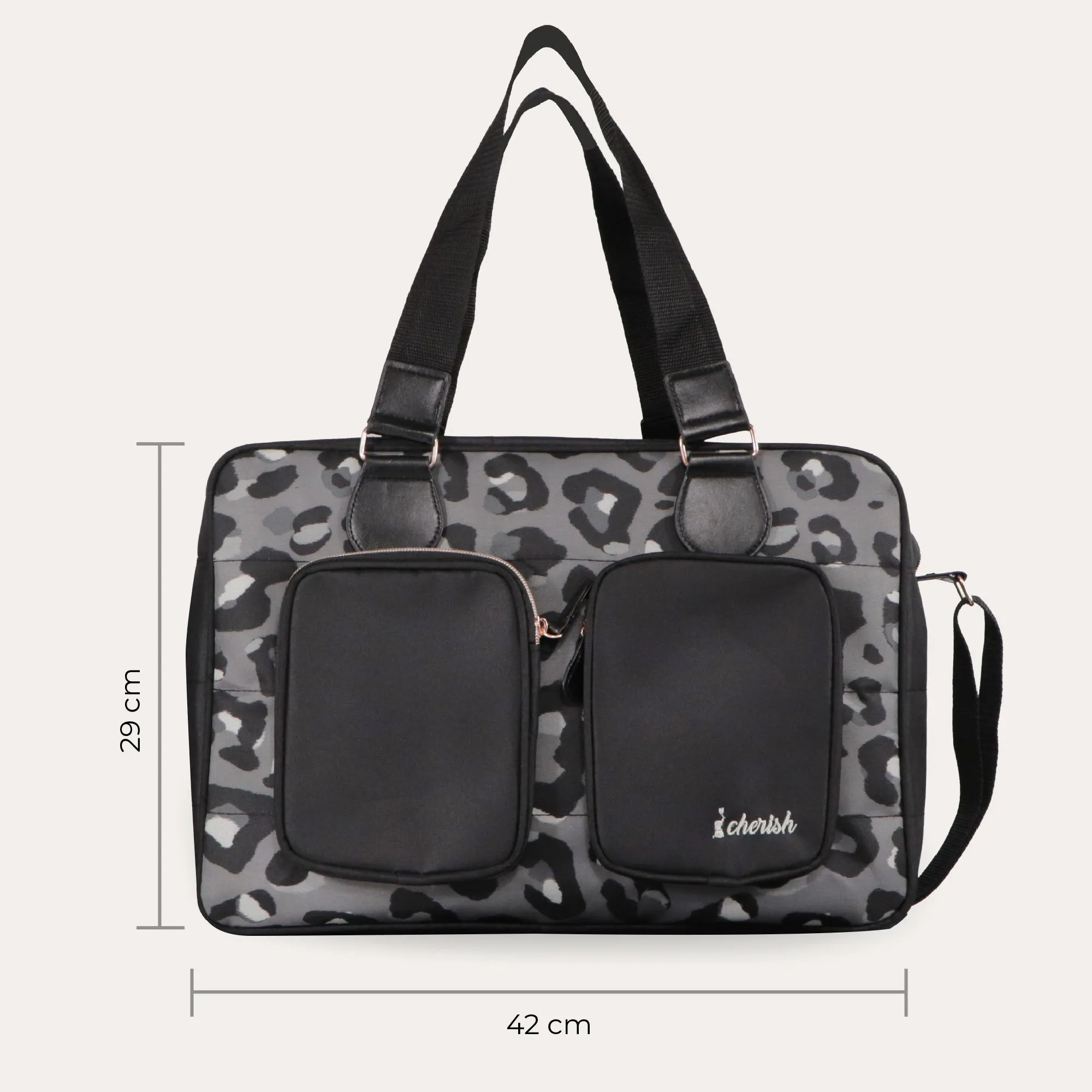 Deluxe Changing Bag - Black Leopard