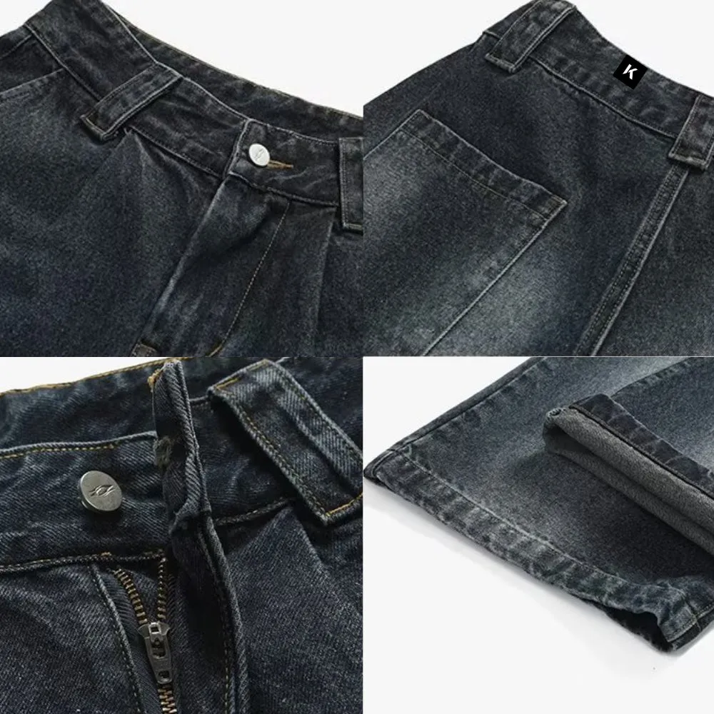 DF Street Wash Oversized Loose Jeans