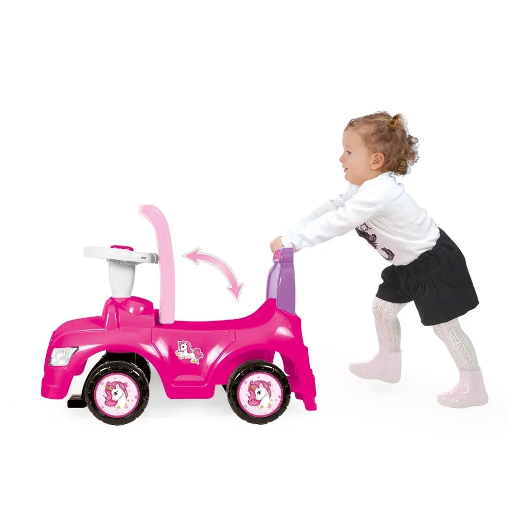 Dolu Unicorn Step Car 2 in 1 Pink Walk and Ride