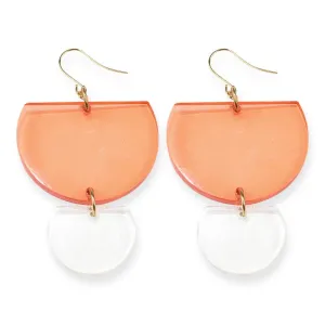 Double-Half Round Earrings