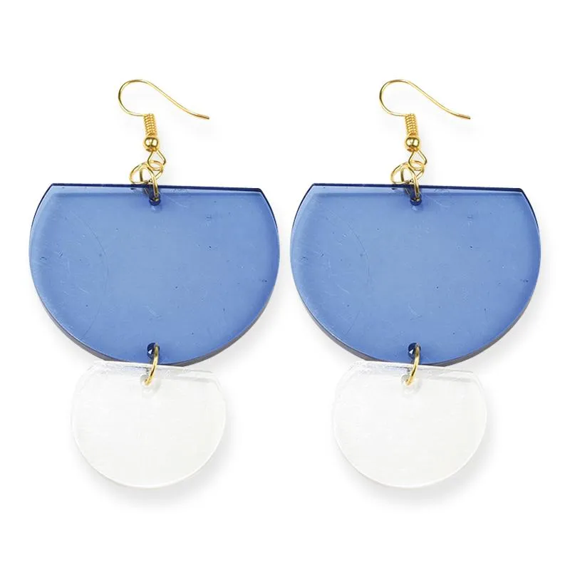 Double-Half Round Earrings