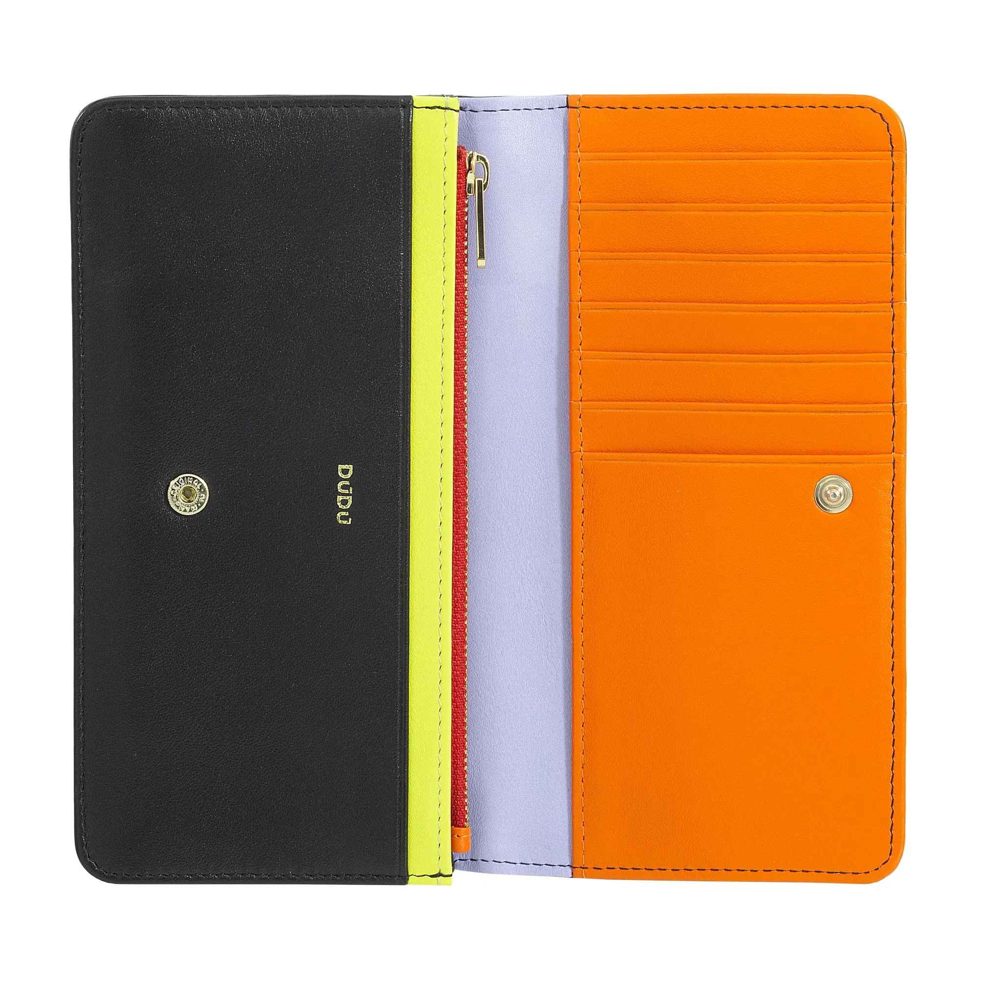 DUDU WORLD WORLD WOMEN IN MULTICOLOR SOFT LEATHER RFID PUN