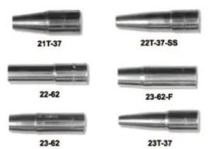 Esab Welding 23 Series Nozzles, Heavy Duty, Self-Insulated Tip Flush, 5/8", For No. 3 Gun, 1230-1222