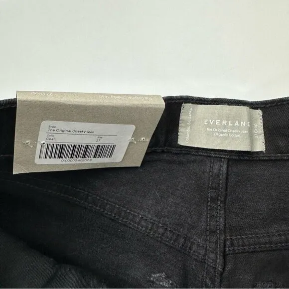 Everlane Women’s NWT Black The Original Cheeky Minimalist Jean W27 Crop/L25.5