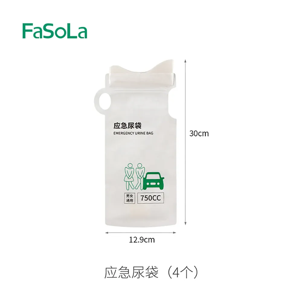 Fasola Emergency Urine Bags - 4 Pack