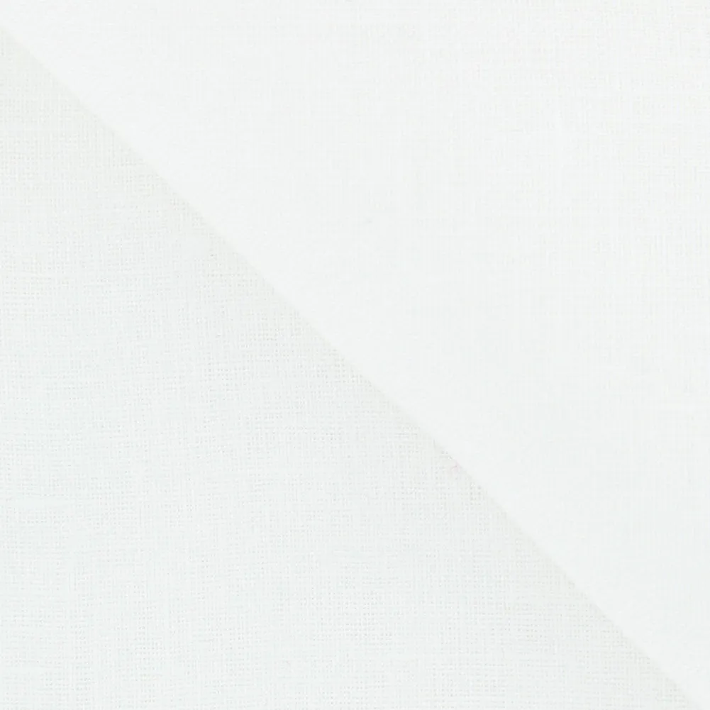 Fiori Di Lusso White Linen Pocket Square