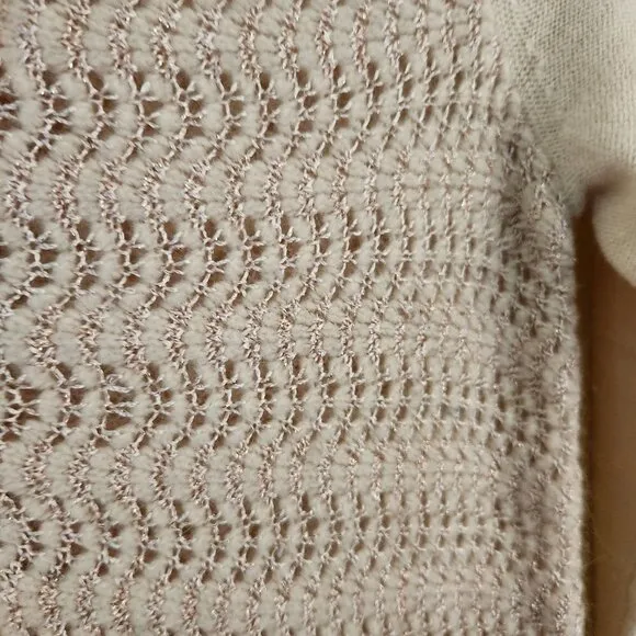 Free People Willow Caroline Bohemian Wool Angora Carjacking Sweater Size XS