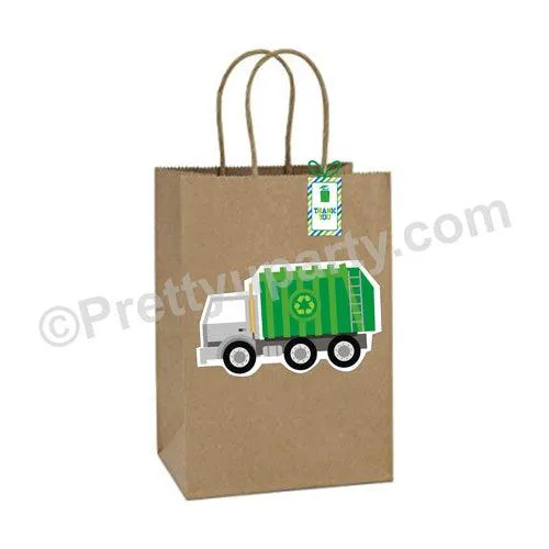 Garbage Truck Theme Gift Bags - Pack of 10
