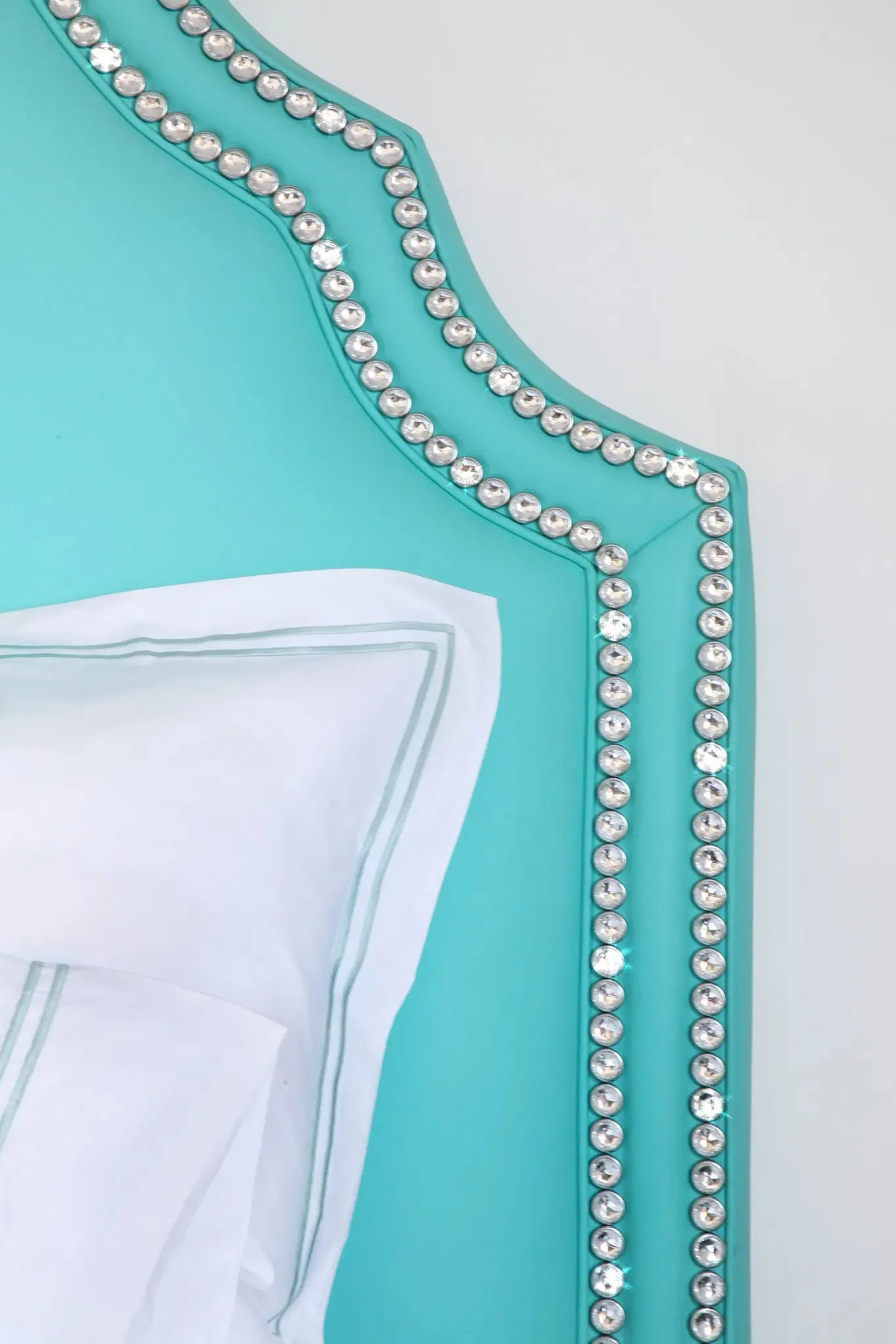 Genuine Bohemian Crystal White Diamond Upholstery Nail