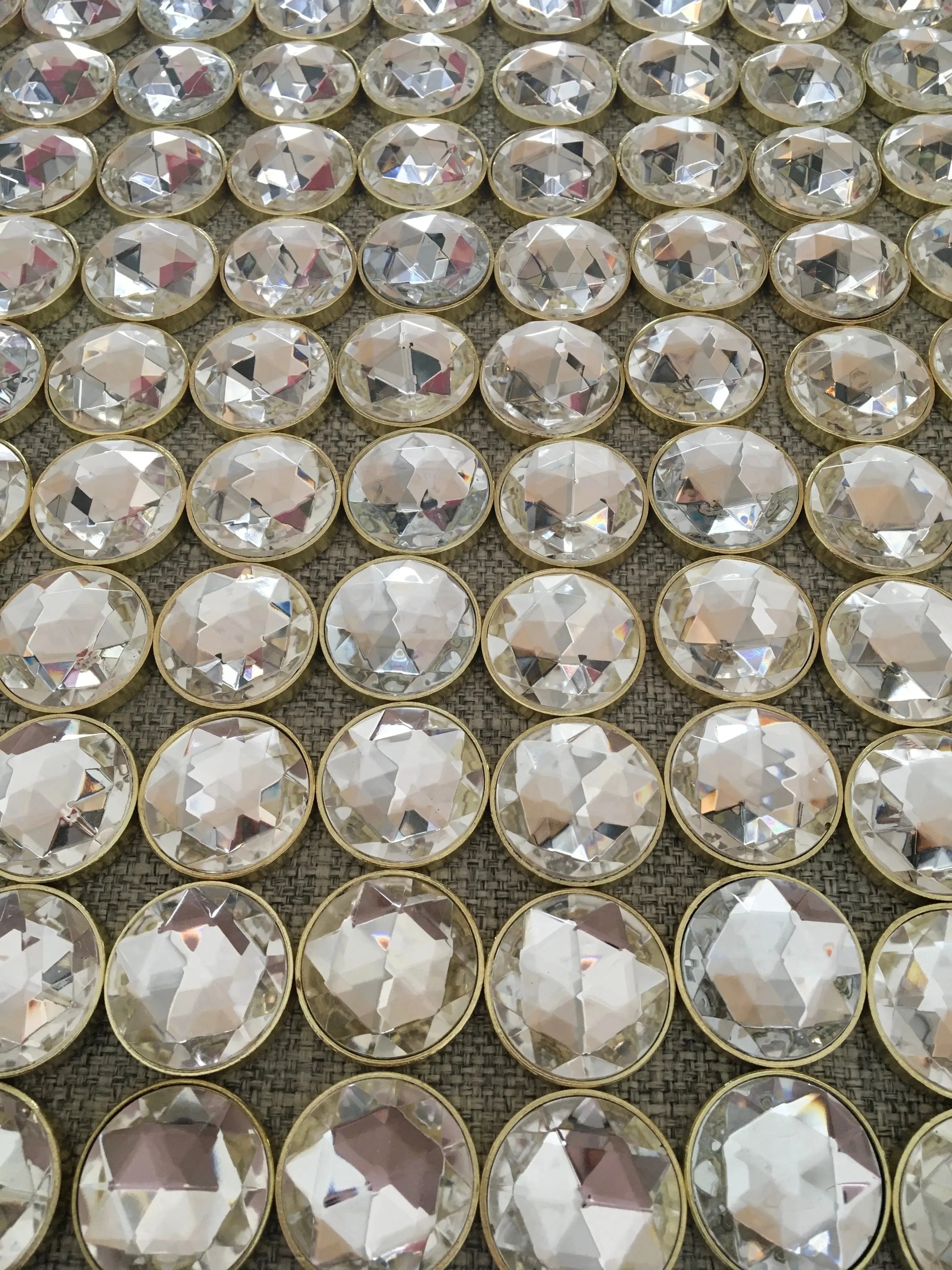Genuine Bohemian Crystal White Diamond Upholstery Nail