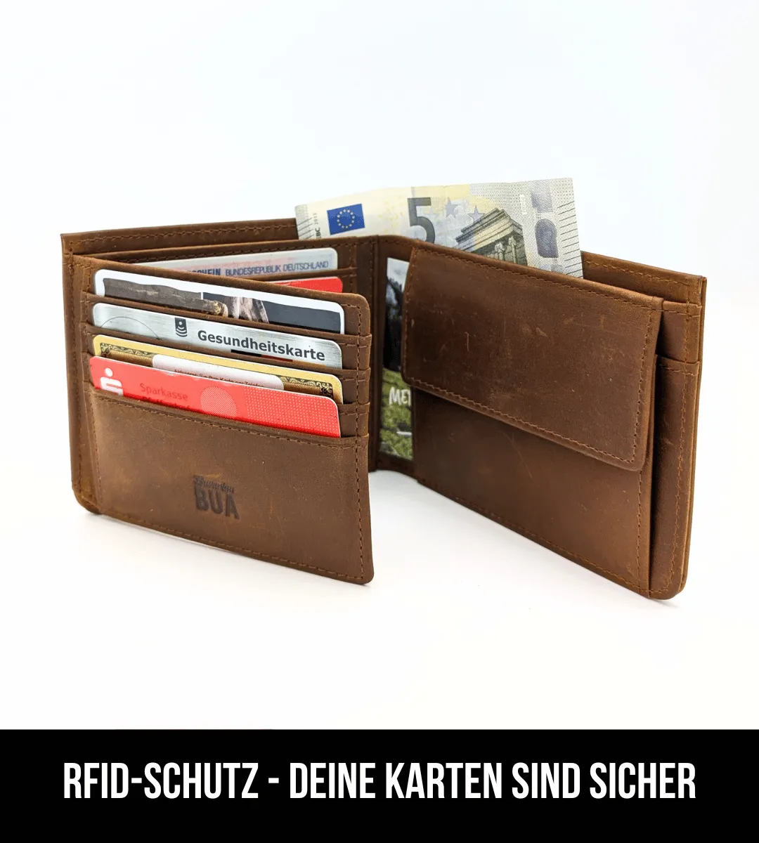 Gäidbeidl | Leder Mittelbraun Klappe Bayern