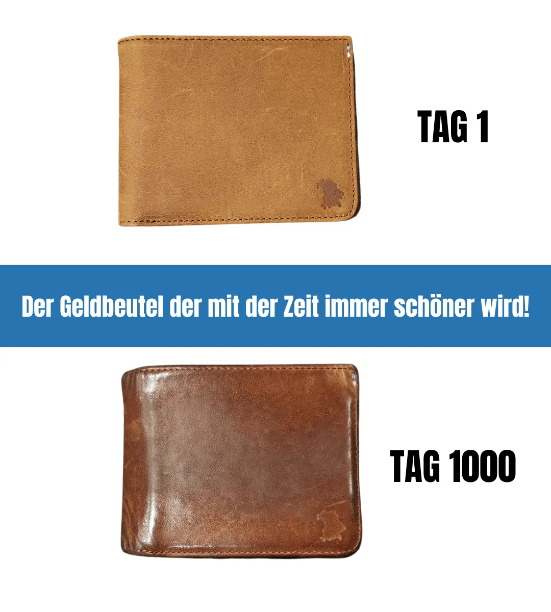 Gäidbeidl | Leder Mittelbraun Klappe Bayern