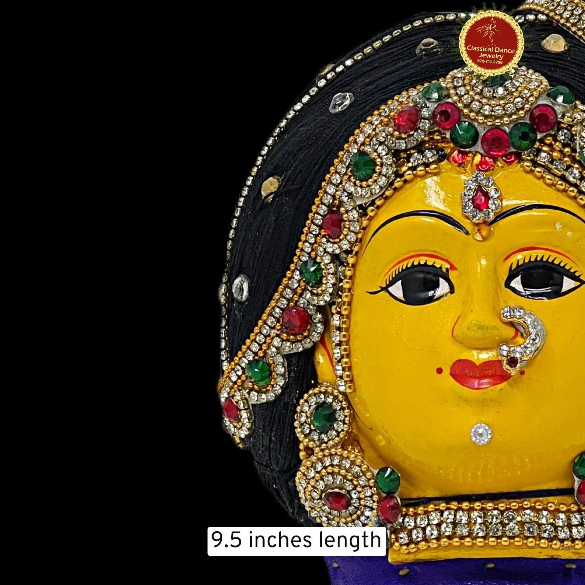 Goddess Varalakshmi Ammavaru Andal Koppu Face | Amman Pooja Festivals Wedding | Classical Dance Jewelry