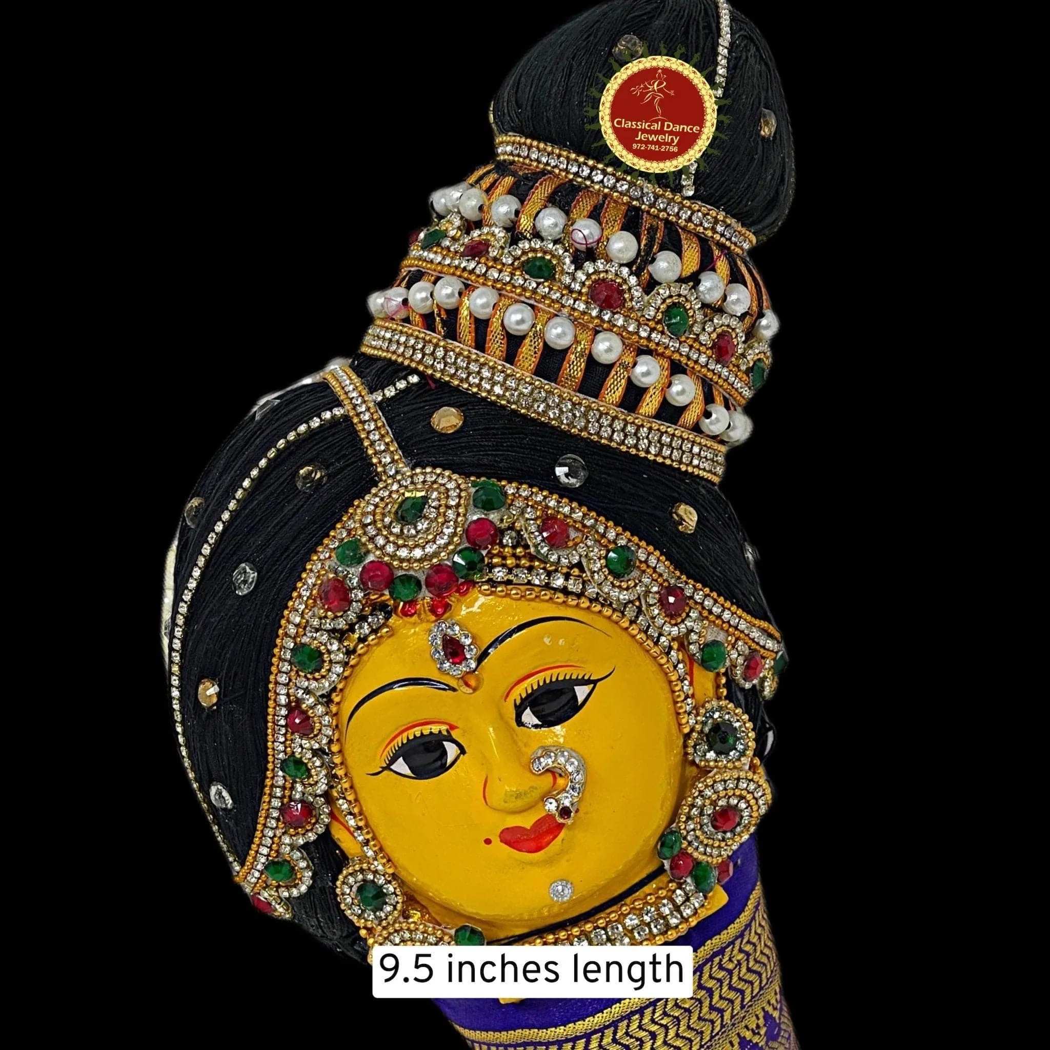 Goddess Varalakshmi Ammavaru Andal Koppu Face | Amman Pooja Festivals Wedding | Classical Dance Jewelry