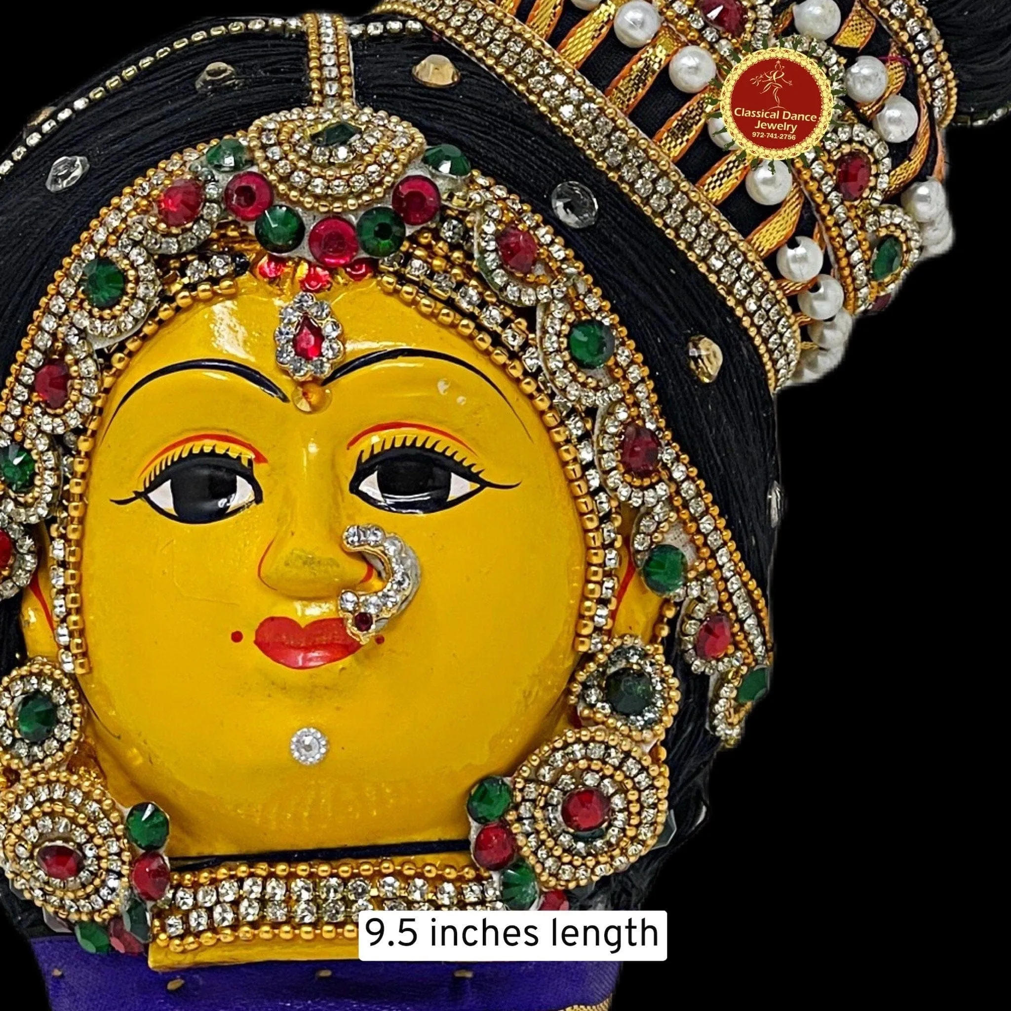 Goddess Varalakshmi Ammavaru Andal Koppu Face | Amman Pooja Festivals Wedding | Classical Dance Jewelry