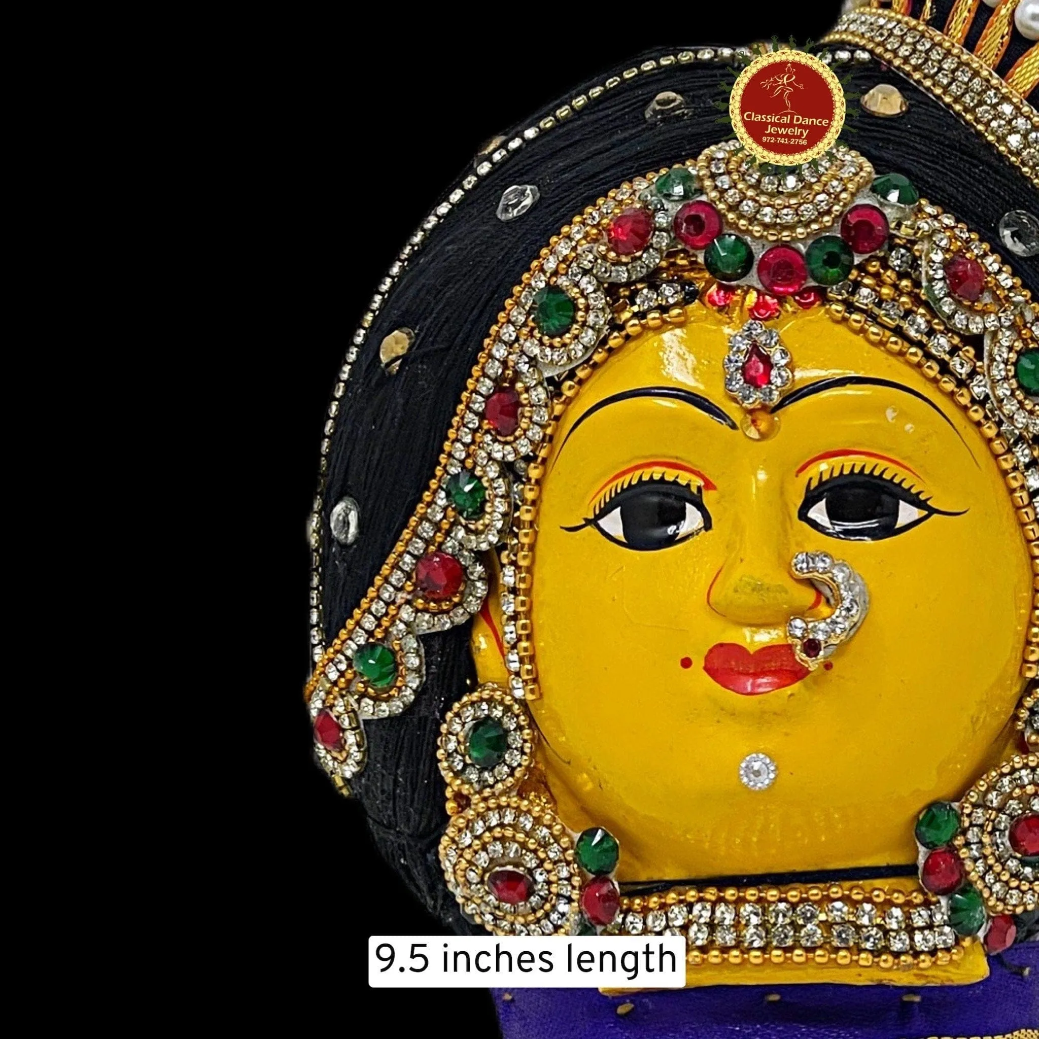 Goddess Varalakshmi Ammavaru Andal Koppu Face | Amman Pooja Festivals Wedding | Classical Dance Jewelry