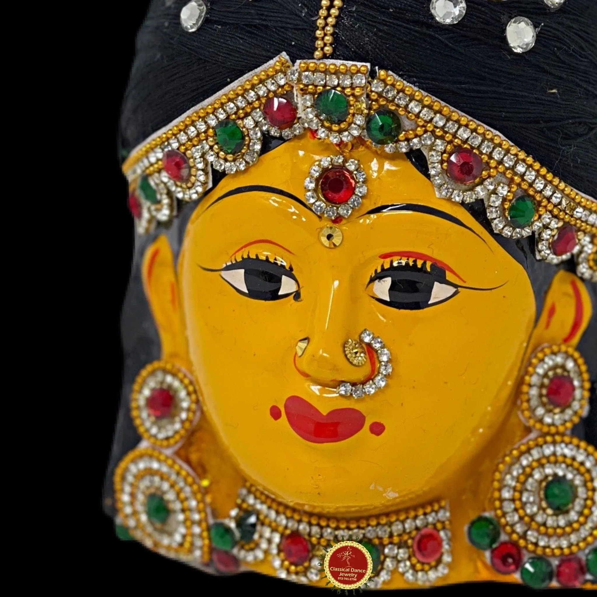 Goddess Varalakshmi Ammavaru Koppu Flat Face | Amman Pooja Festivals Wedding | Classical Dance Jewelry