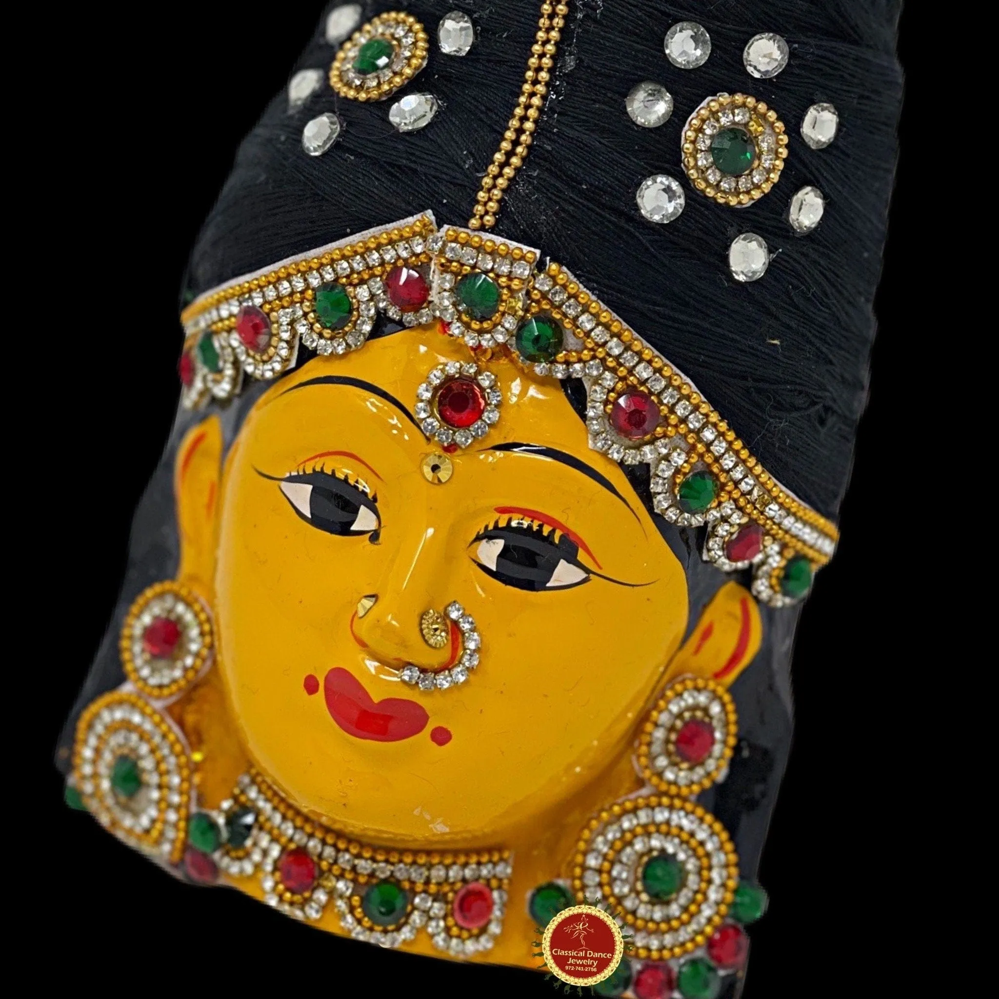 Goddess Varalakshmi Ammavaru Koppu Flat Face | Amman Pooja Festivals Wedding | Classical Dance Jewelry
