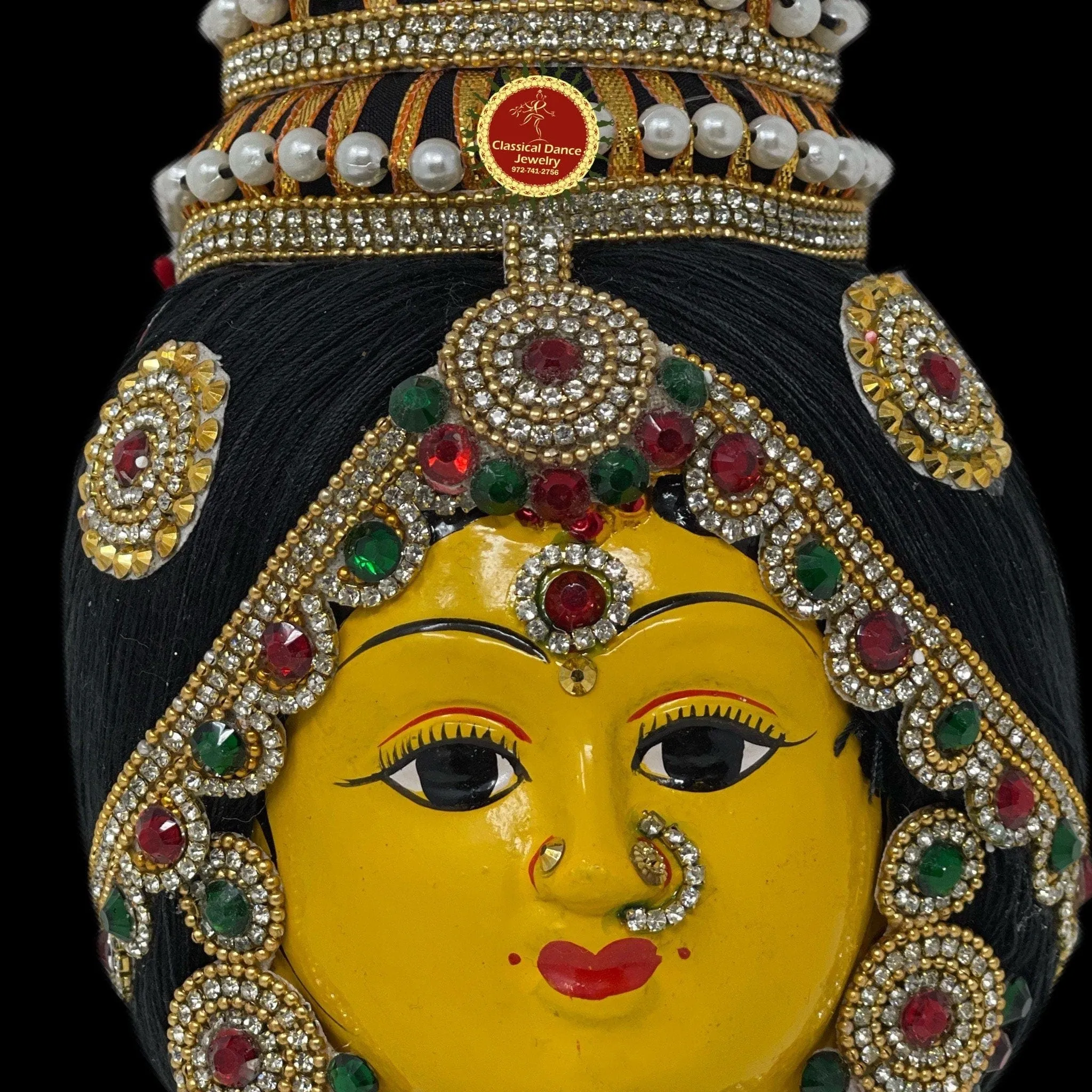 Goddess Varalakshmi Ammavaru Top Koppu Face | Amman Pooja Festivals Wedding | Classical Dance Jewelry
