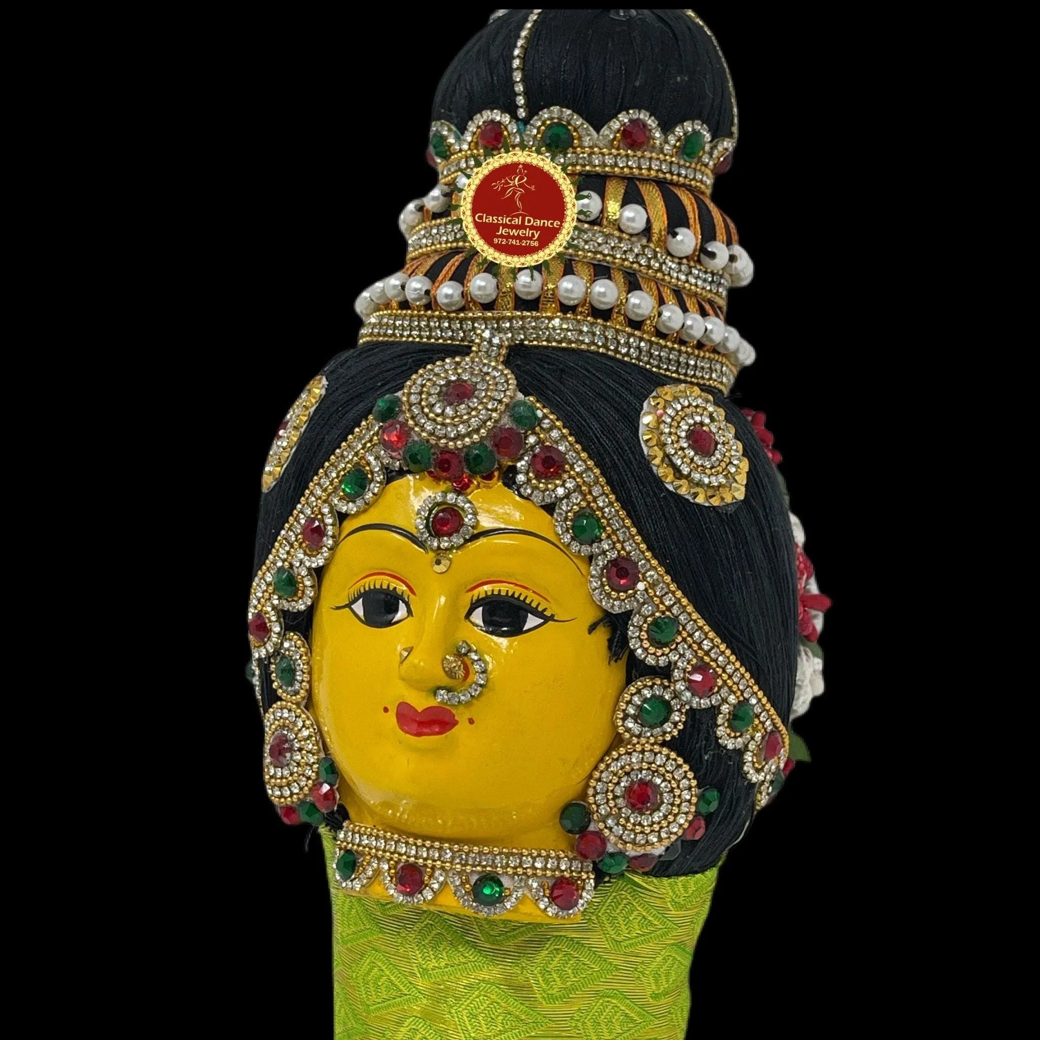 Goddess Varalakshmi Ammavaru Top Koppu Face | Amman Pooja Festivals Wedding | Classical Dance Jewelry