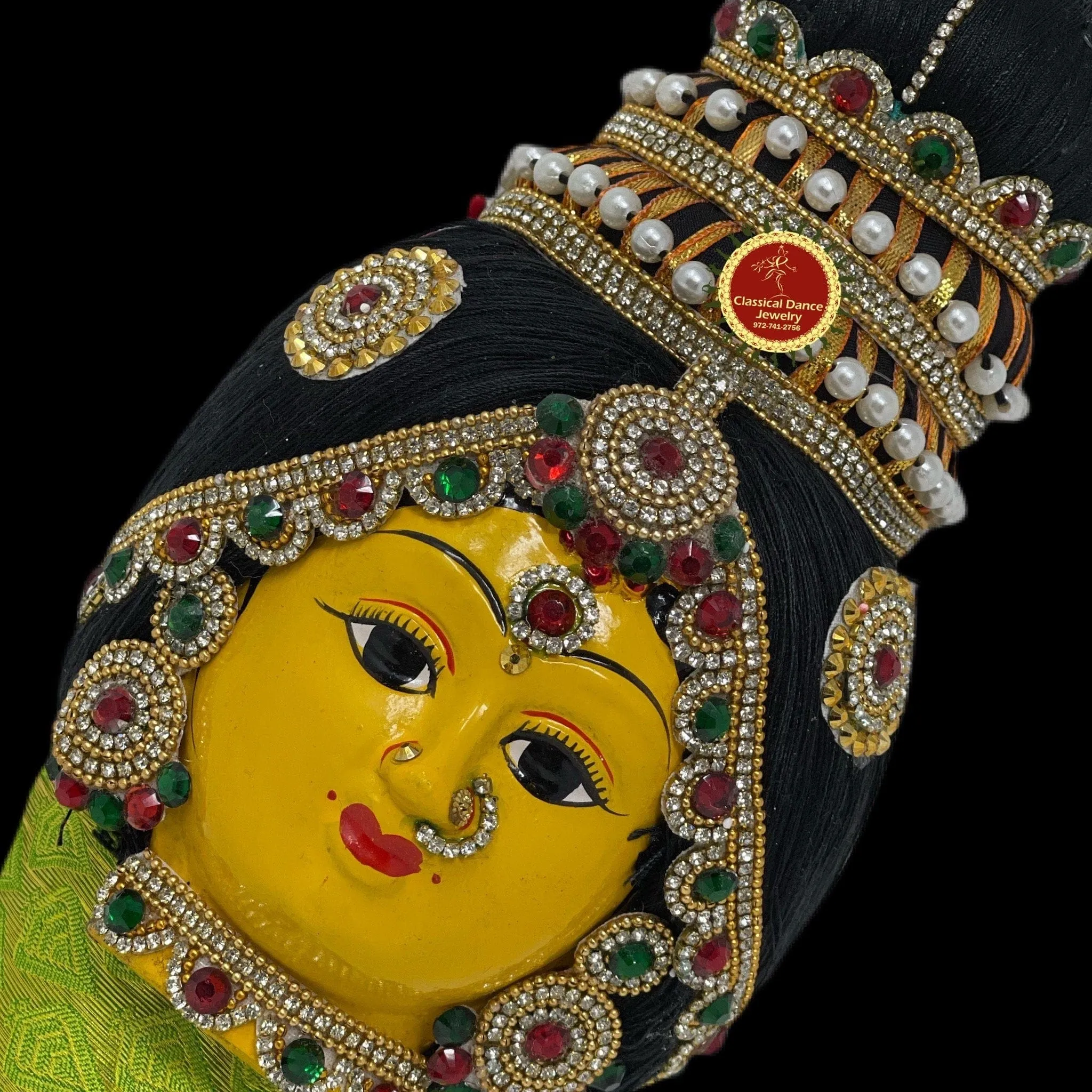 Goddess Varalakshmi Ammavaru Top Koppu Face | Amman Pooja Festivals Wedding | Classical Dance Jewelry