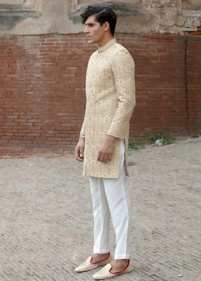 GOLDEN SHERWANI
