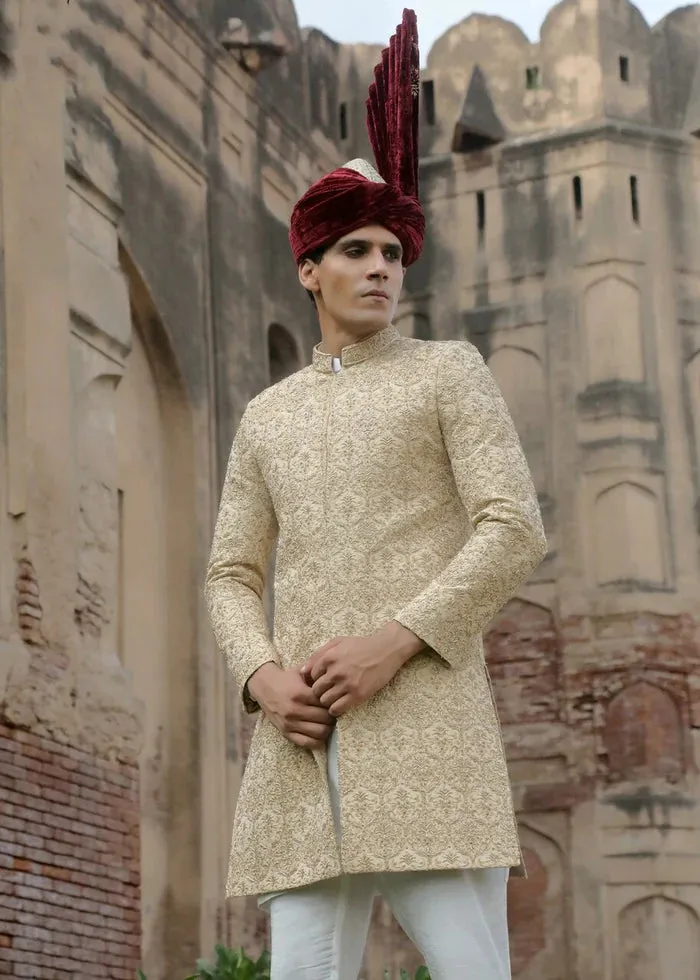 GOLDEN SHERWANI