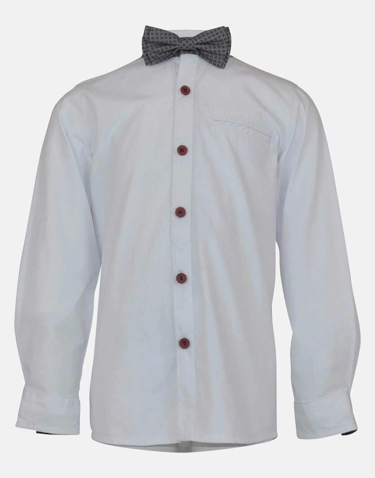 Grubbs : White shirt & bowtie