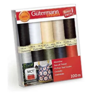 Gütermann Sewing Thread Set・Sew All - PRIMARY 10 x 100m Reels