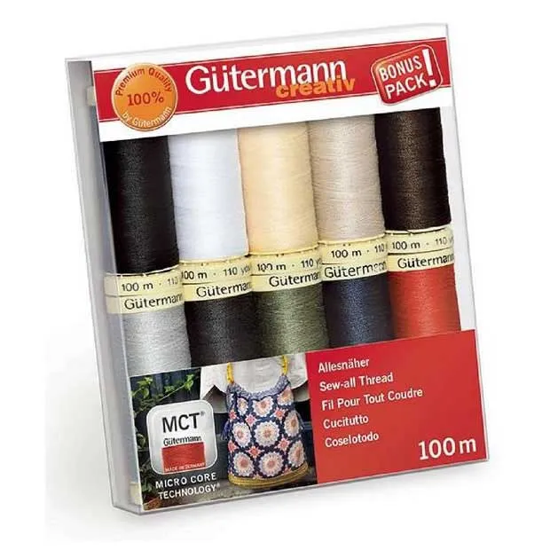 Gütermann Sewing Thread Set・Sew All - PRIMARY 10 x 100m Reels