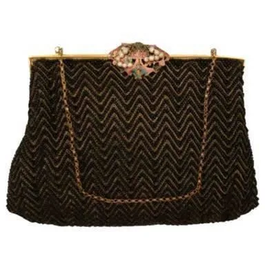H. A. & E. Smith French Beaded Evening Bag 1920S