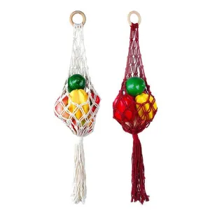 Hanging String Storage Basket 1PC 2Colours Mesh Net Bag