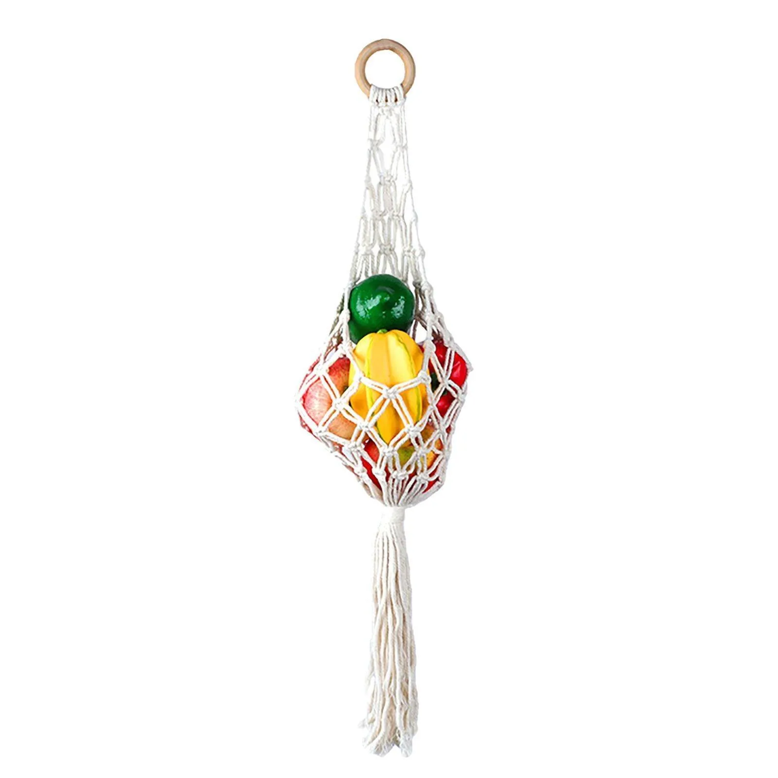 Hanging String Storage Basket 1PC 2Colours Mesh Net Bag